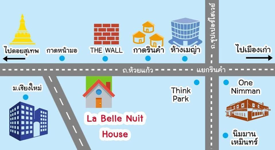 Hostel La Belle Nuit House Chiang Mai Zewnętrze zdjęcie